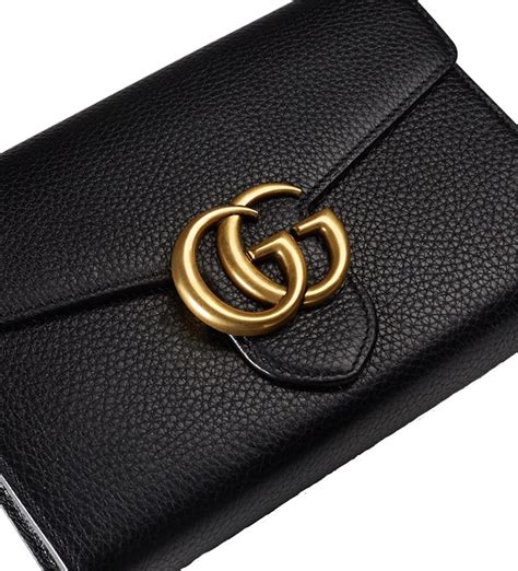 gucci blondie wallet on chain|gucci gg marmont chain wallet.